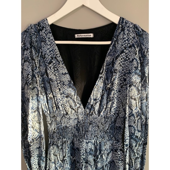 RARE Reformation Aries 100% Silk Dress - Picture 13 of 16